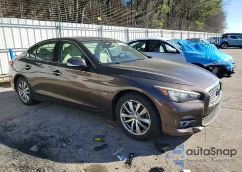 2016 Infiniti Q50 Base z USA, uszkodzony, nr VIN JN1CV7AR7GM251253